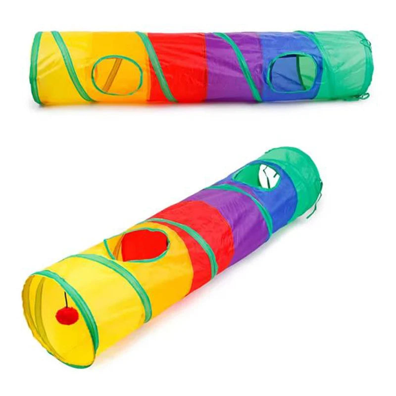 Collapsible Pet Tunnel Play Toy – Indoor & Outdoor Use (For Dogs & Cats)