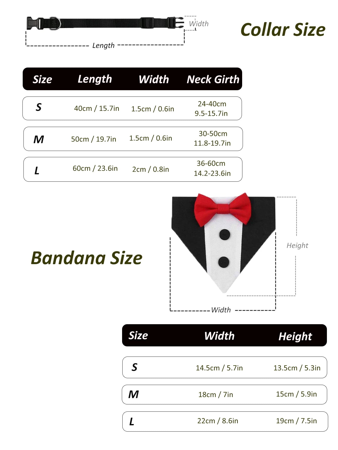 Sucado Pet Wedding Suit Bib & Bow Tie Collar – Party Costume