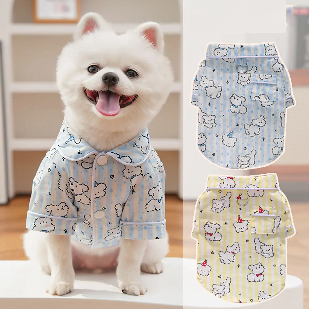 Cotton Dog Couple Pyjamas & Home Clothes – Spring & Autumn