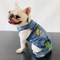 Retro Denim Overalls Dog Jumpsuit – 4-Leg Cowboy Style