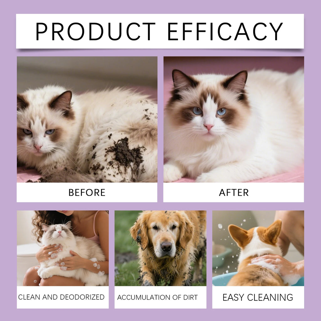 EelJoy No-Rinse Pet Shampoo Mousse – Waterless Foam Cleanser
