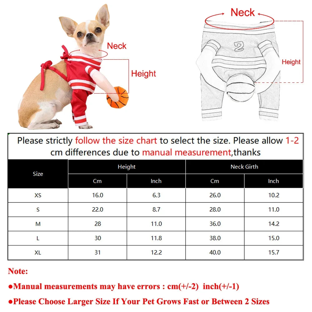 Basketball Cat & Dog Costume – Breathable Cosplay Outfit