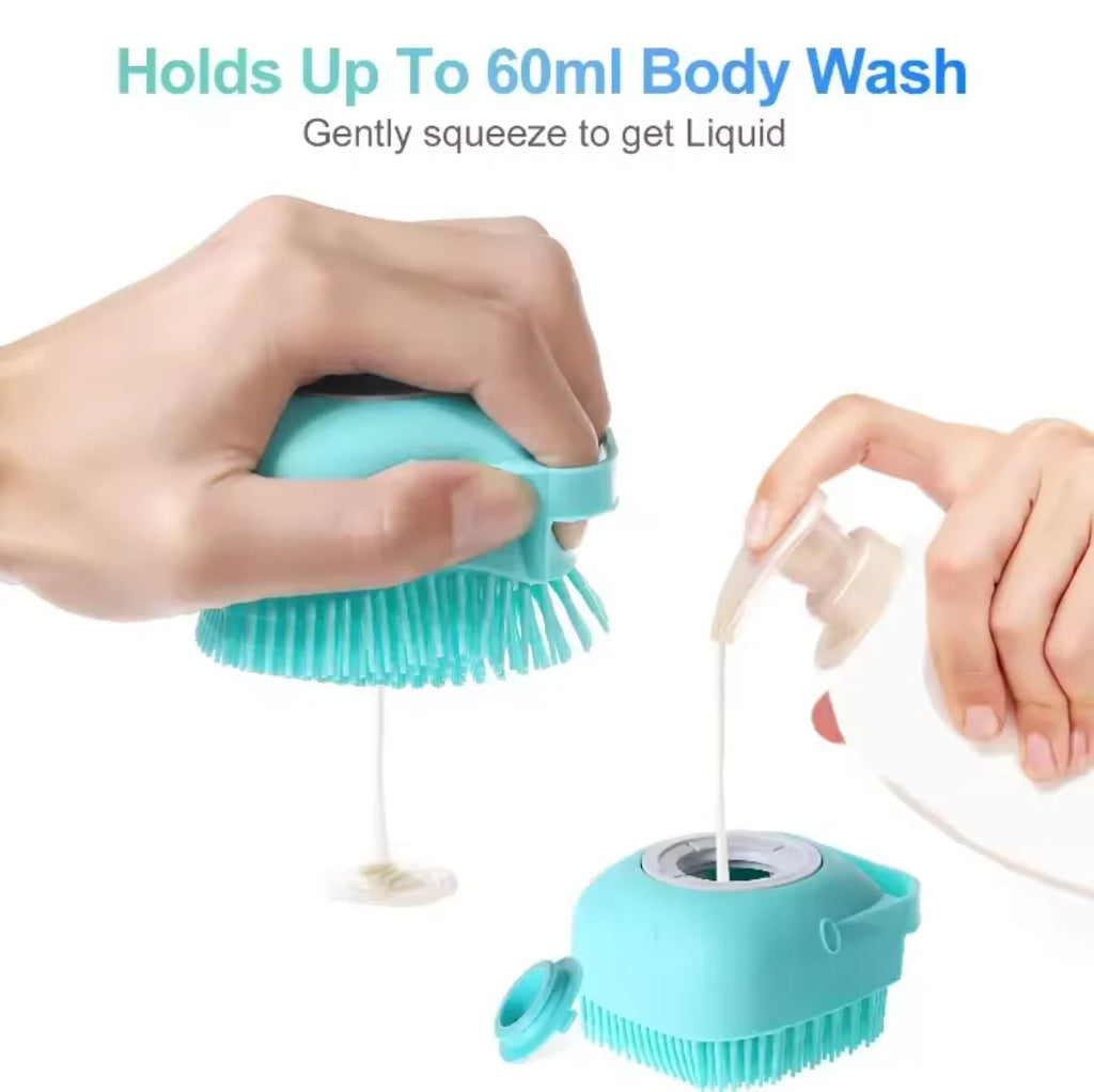 Silicone Pet Shampoo Brush & Massage Comb