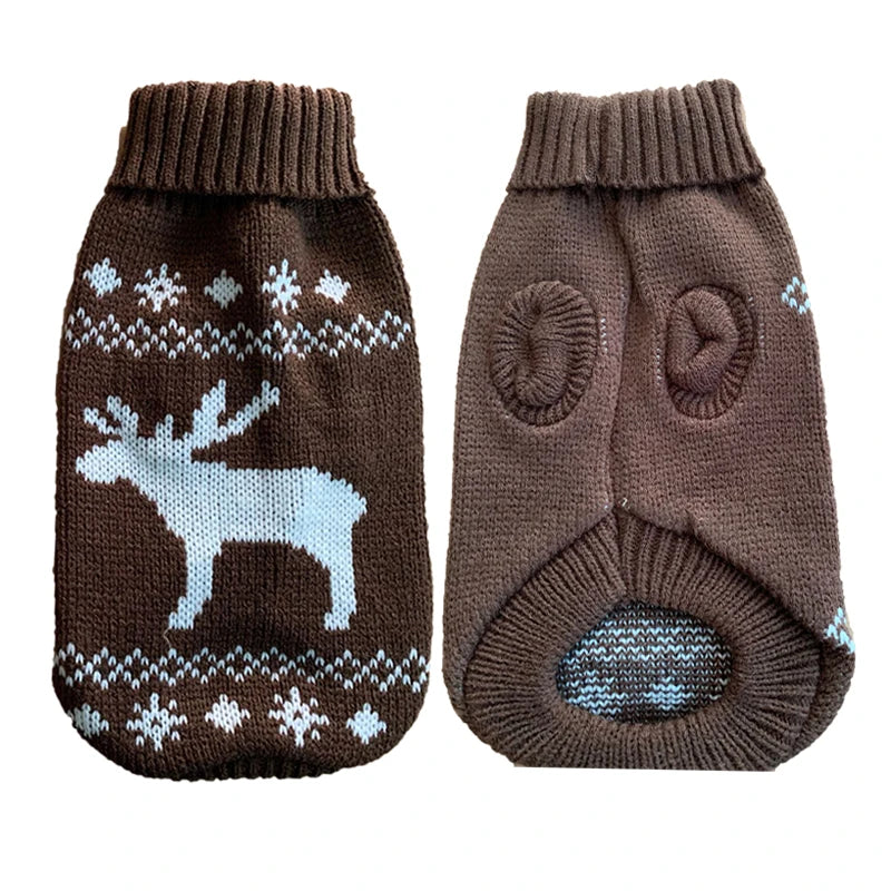 BellyRub Luxury Festive Jumpers  – Warm Autumn & Winter Coat for Pets / 5 Styles