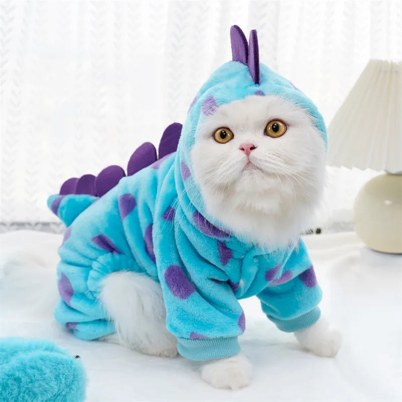 Dinosaur Plush 4-Leg Jumpsuit Pet Costume