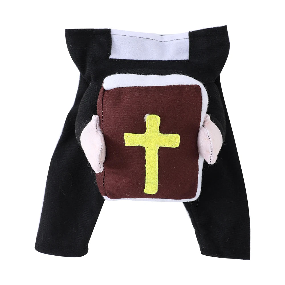 Funny Pastor Pet Costume – With Bible & Cross Accessories