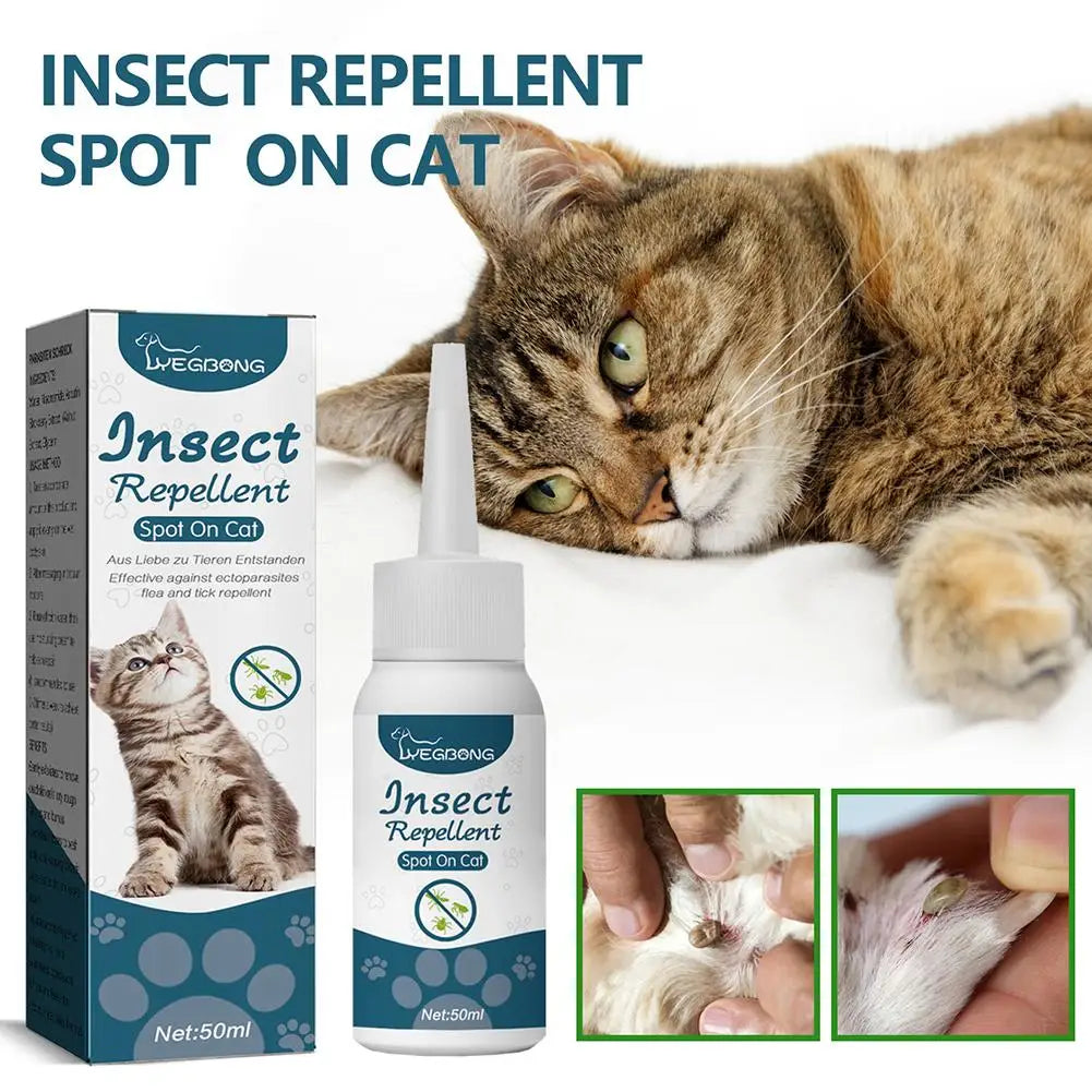 Pet Flea, Tick & Mite Treatment Drops 50ml