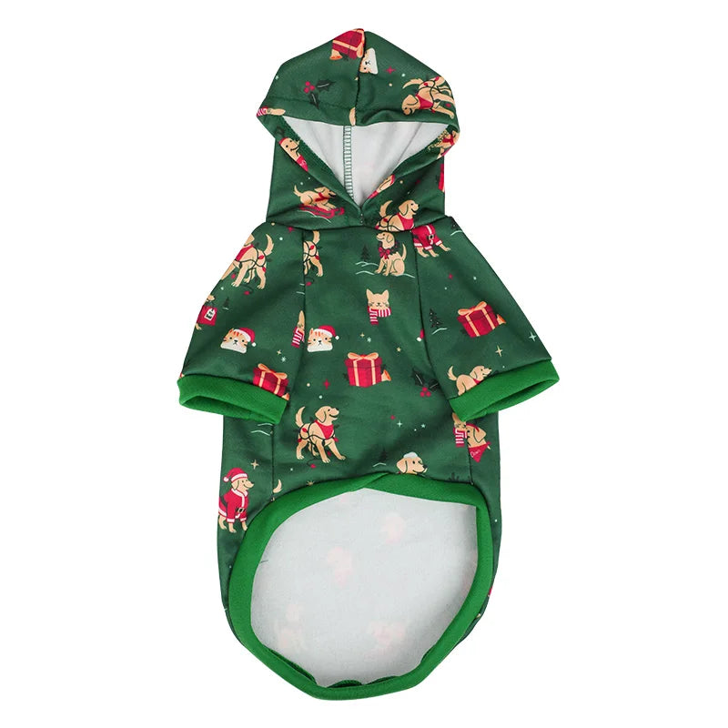 Christmas Dog Hoodie – Festive Holiday Jumper for Dogs | S–XXL