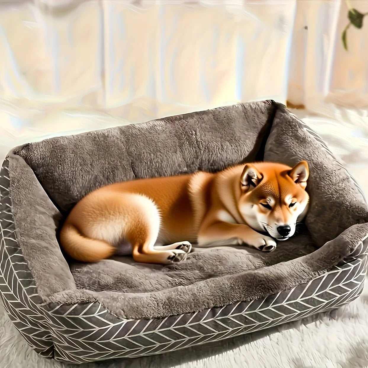Ultra Soft Plush Round Dog Bed – Thick Cushioned Lounge for Dogs & Cats | M–XXL