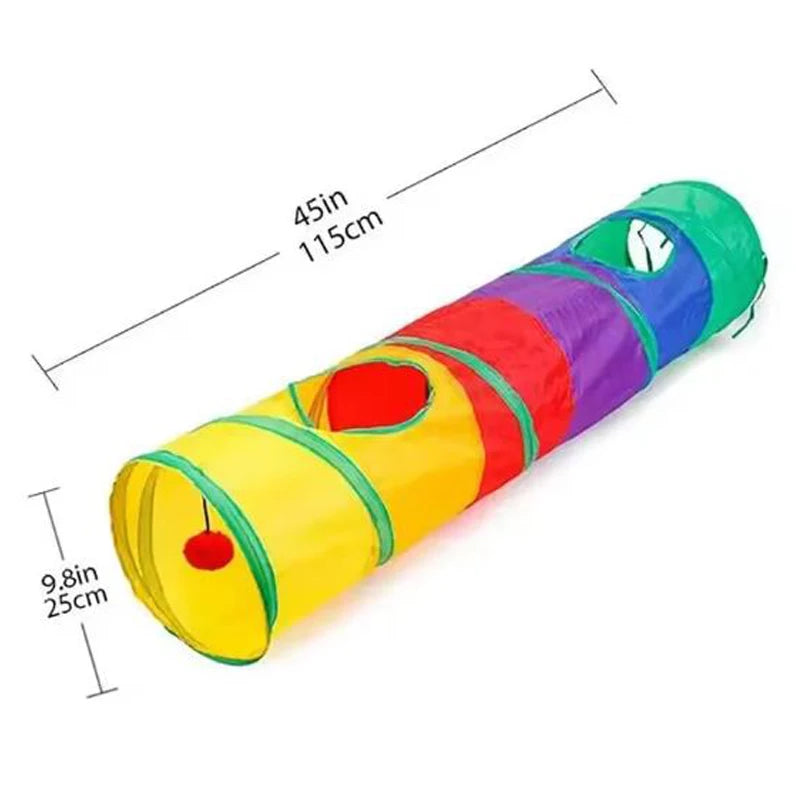 Collapsible Pet Tunnel Play Toy – Indoor & Outdoor Use (For Dogs & Cats)