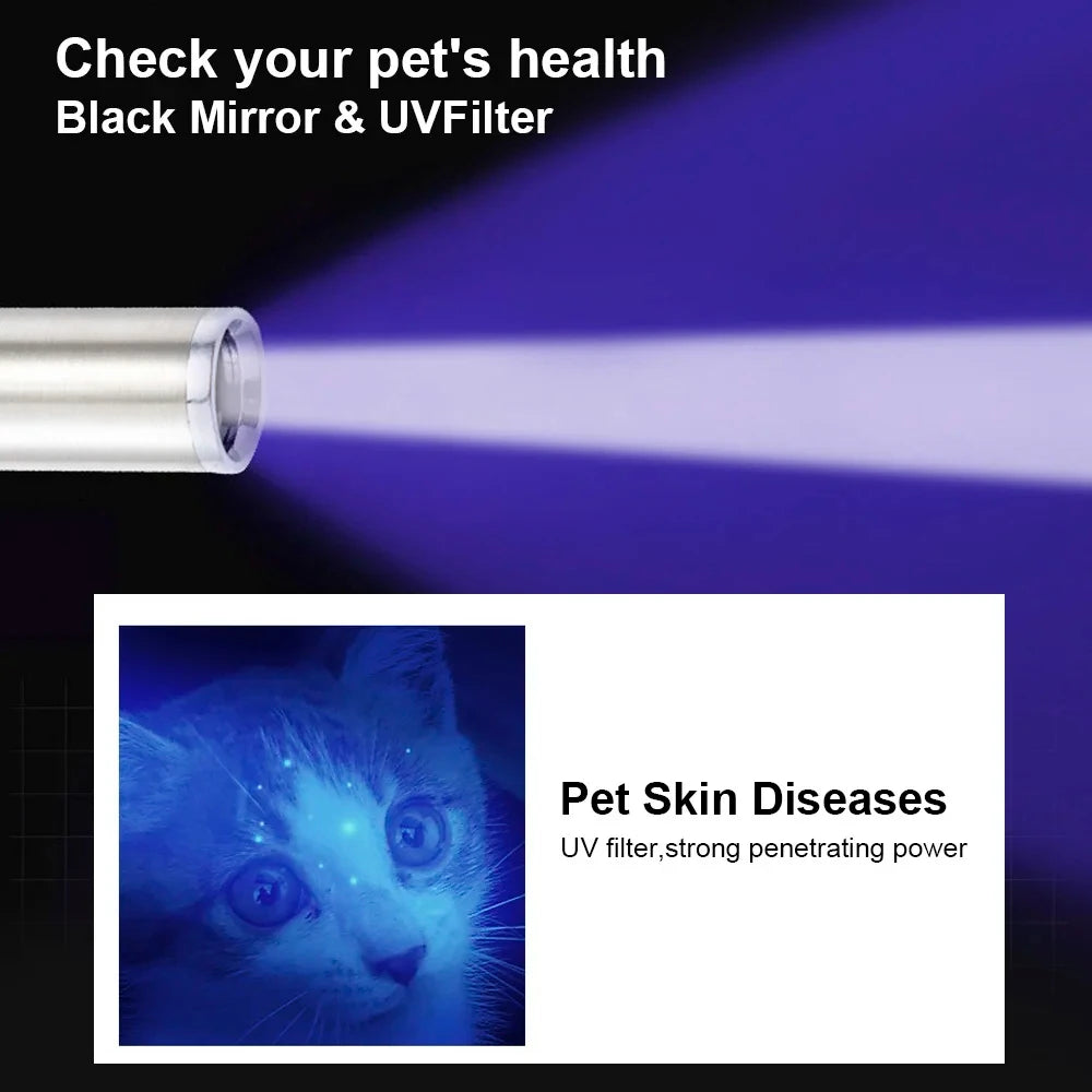 UV Pet Fungus Detection Lamp – Waterproof Veterinary Wood Lamp