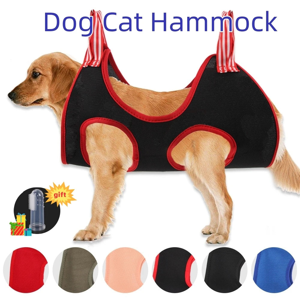 Pet Grooming Hammock & Restraint Bag – Anti-Scratch Nail Trimming Sling for Dogs & Cats | 4 Sizes