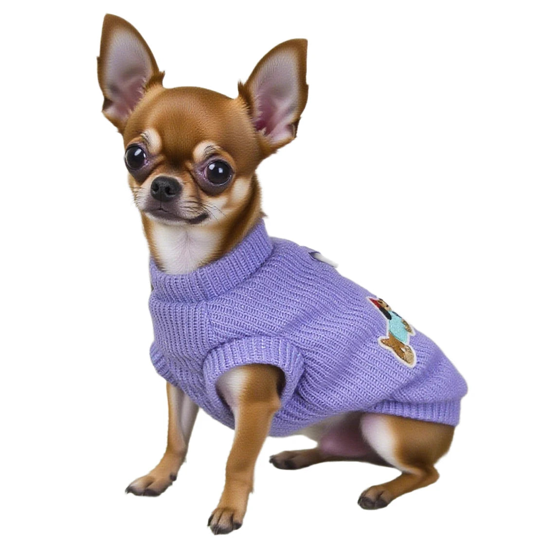Knitted Pullover Dog Sweater – Winter Jumper for Small Dogs | S–XXL