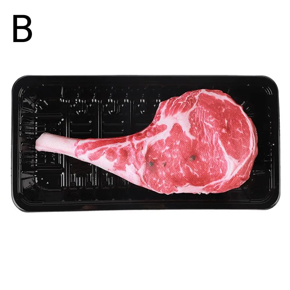 Squeaky Bone, Steak & Carrot Dog Chew Toy – Bite-Resistant Training Toy