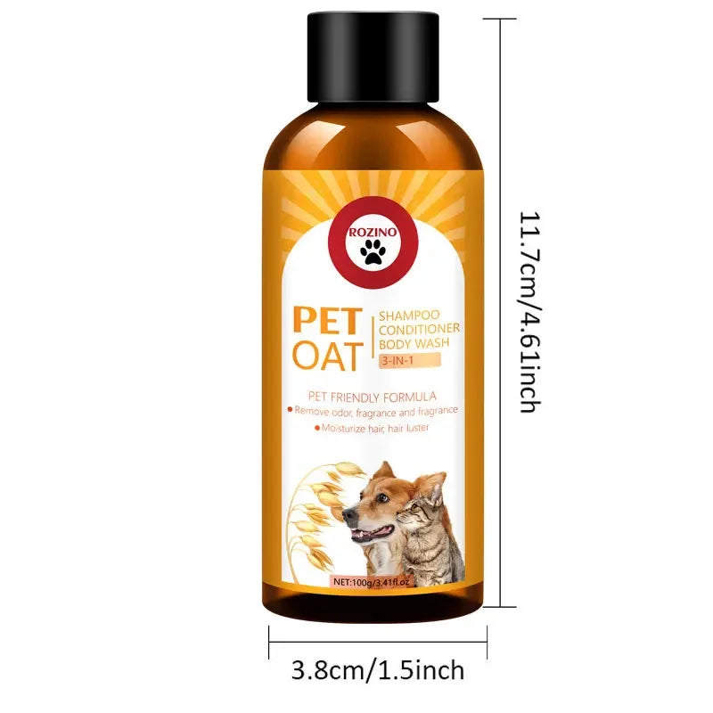 PetOat - 3-in-1 Pet Shampoo, Conditioner & Deodoriser 100ml