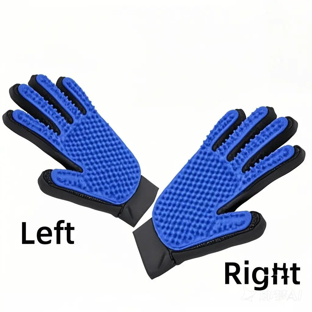 Pet Grooming & Deshedding Massage Glove