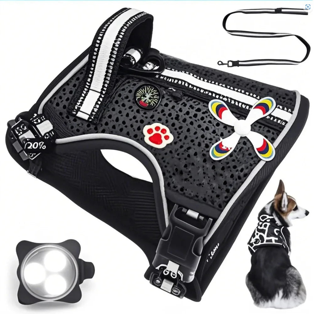 Fashionable NP Dog Harness – Reflective & Adjustable - EVA Mesh (LUXE Collection)