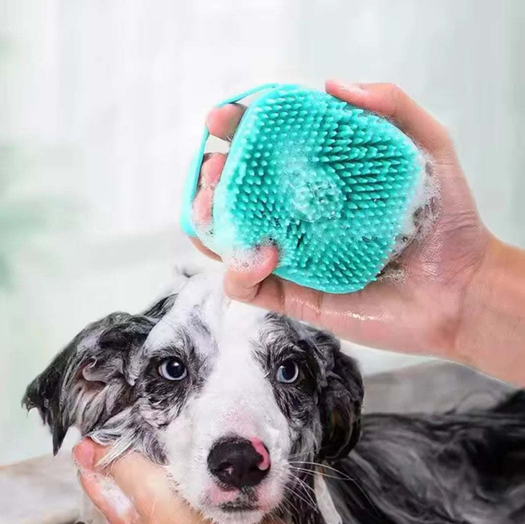 Silicone Pet Shampoo Brush & Massage Comb