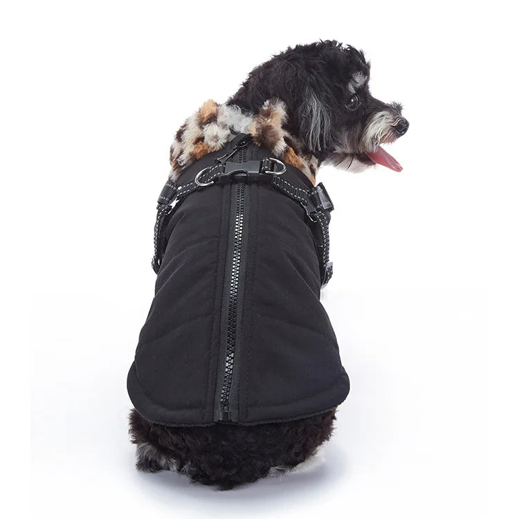 Reflective Winter Dog Coat with Built-In Harness (Colourful Camo Collection)
