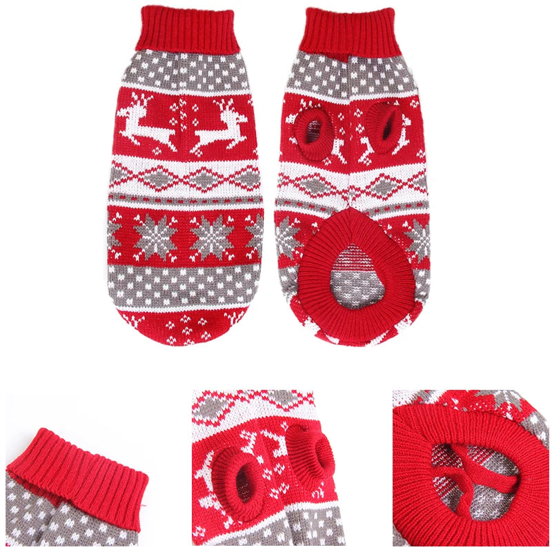 BellyRub Luxury Festive Jumpers  – Warm Autumn & Winter Coat for Pets / 5 Styles