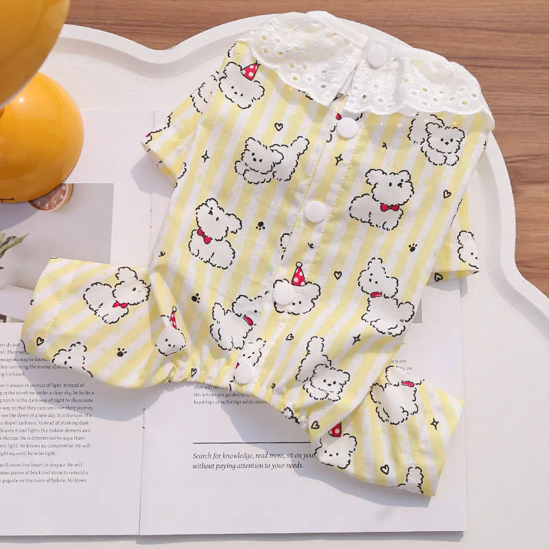 Cotton Dog Couple Pyjamas & Home Clothes – Spring & Autumn