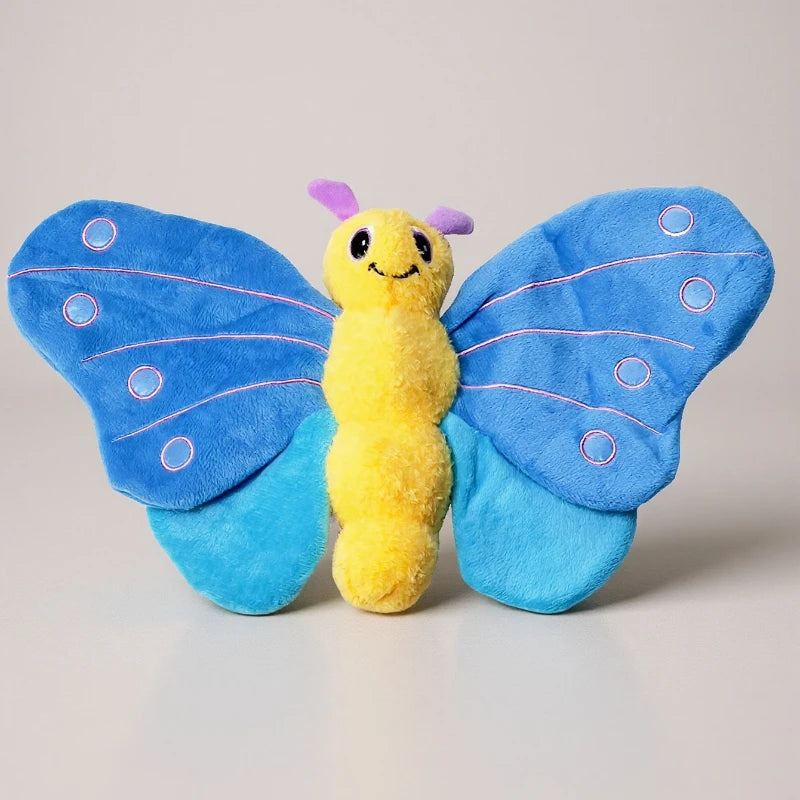 Squeaky Plush Butterfly Dog Chew Toy – Dental Cleaning Toy