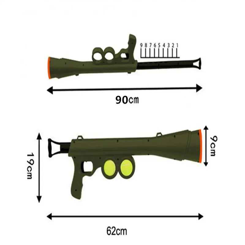 Dog Ball Launcher — Interactive Tennis Ball Shooting Toy for Outdoor Play