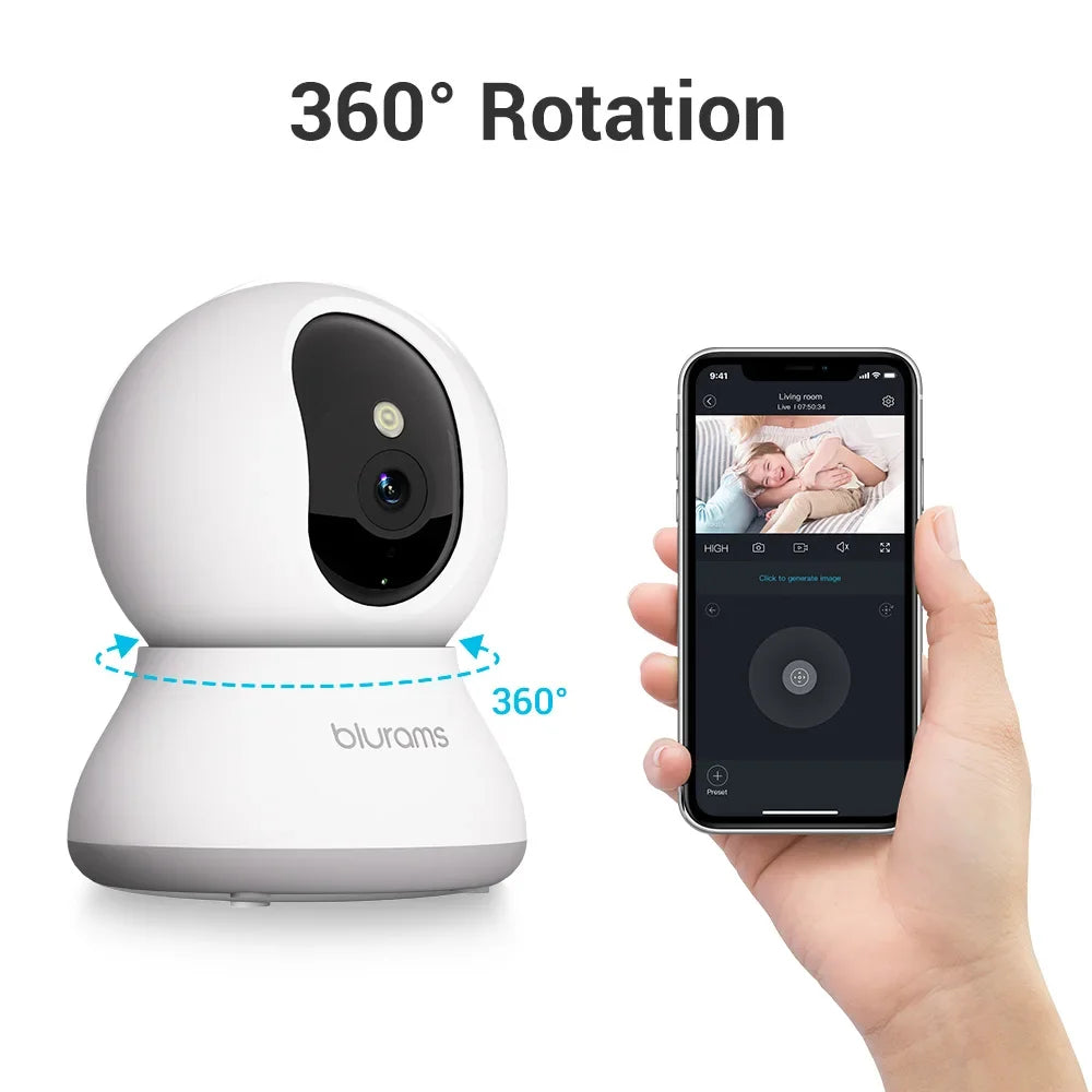 Blurams 2K Indoor PetCam Security – Monitor Your Pet Anywhere