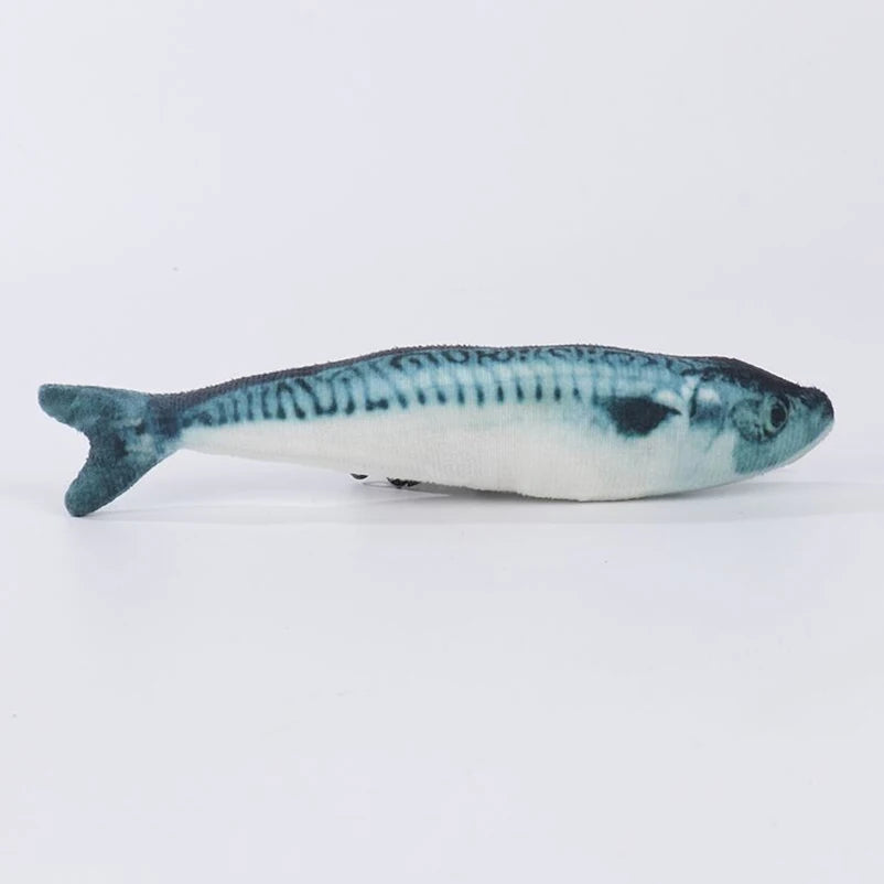 Realistic Fish Cat Toy – PP Cotton Plush Catnip-Style Chew & Tease Toy | 8 Designs