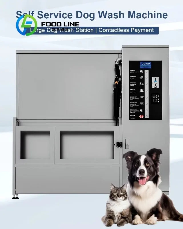 Commercial Self-Service Pet Washing Station – Stainless Steel