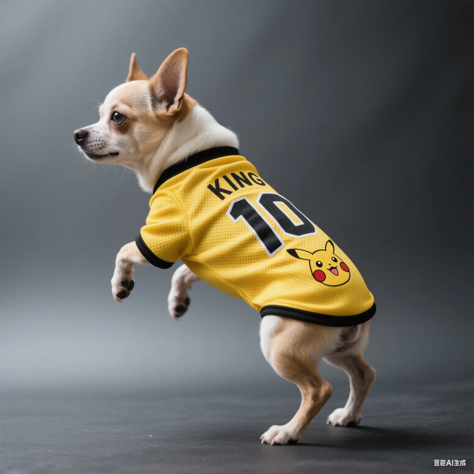 Pikachu Soccer Jersey Dog Costume – Breathable Sports Outfit
