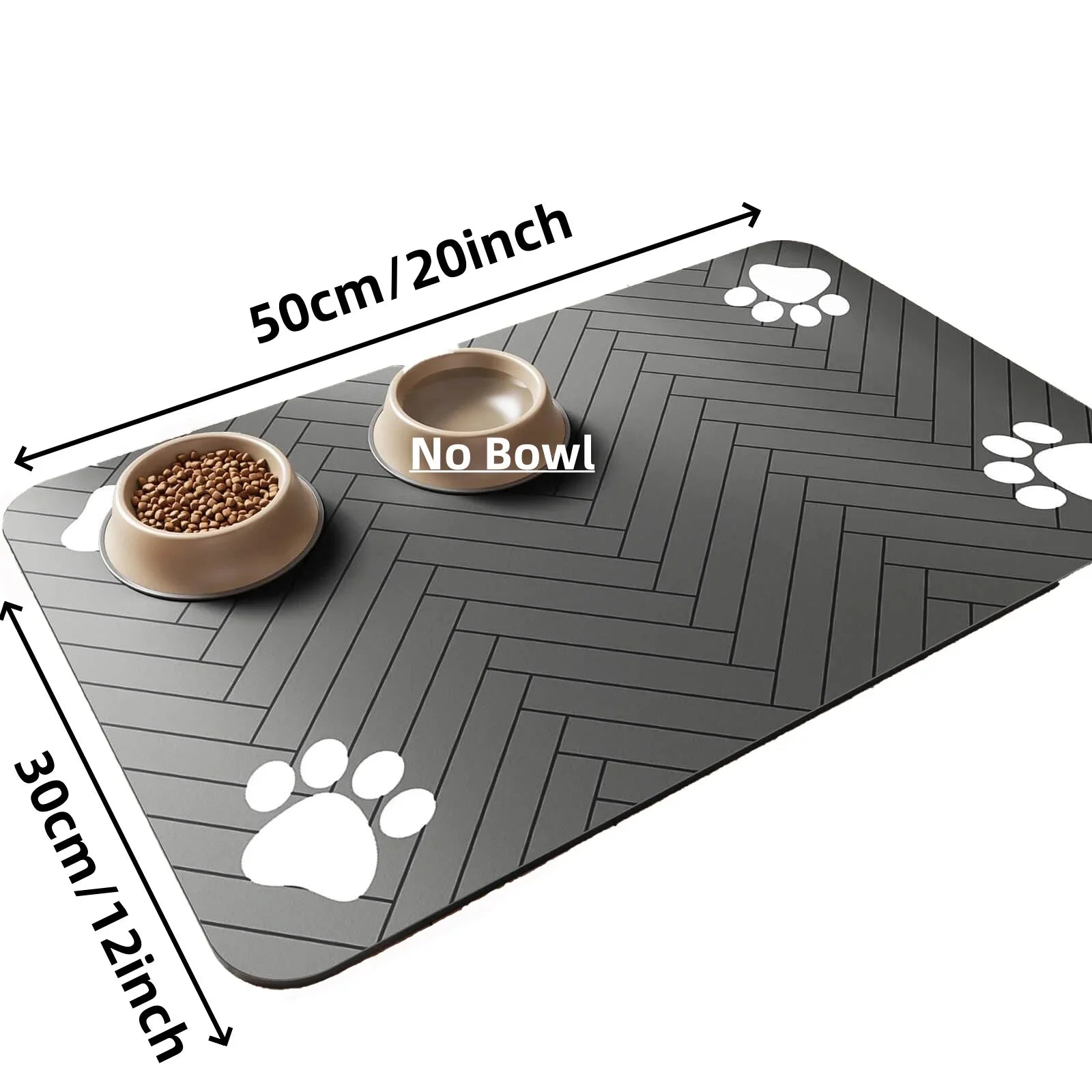 Diatomite Pet Feeding Mat – Absorbent, Durable, Quick-Dry Placemat for Dog & Cat Food Bowls | 3 Sizes