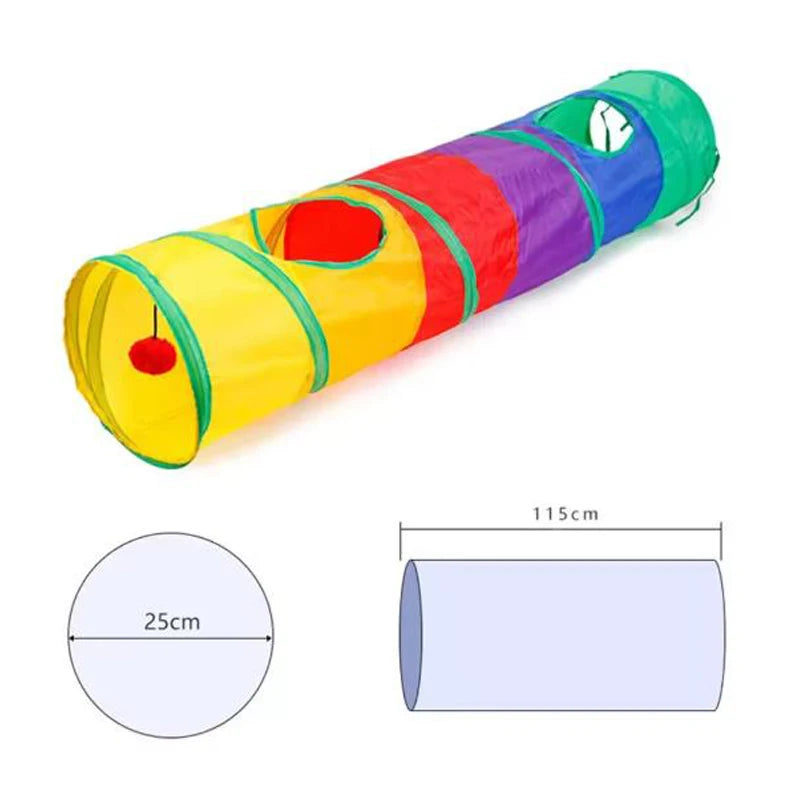 Collapsible Pet Tunnel Play Toy – Indoor & Outdoor Use (For Dogs & Cats)