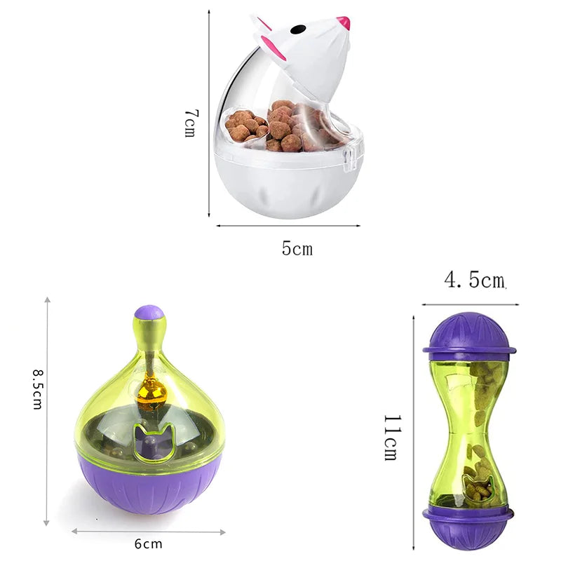 Interactive Cat/Dog Food Tumbler & Treat Dispenser Ball