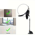 Interactive Bell & Feather Wand Cat Teaser Toy – Suction Cup Base