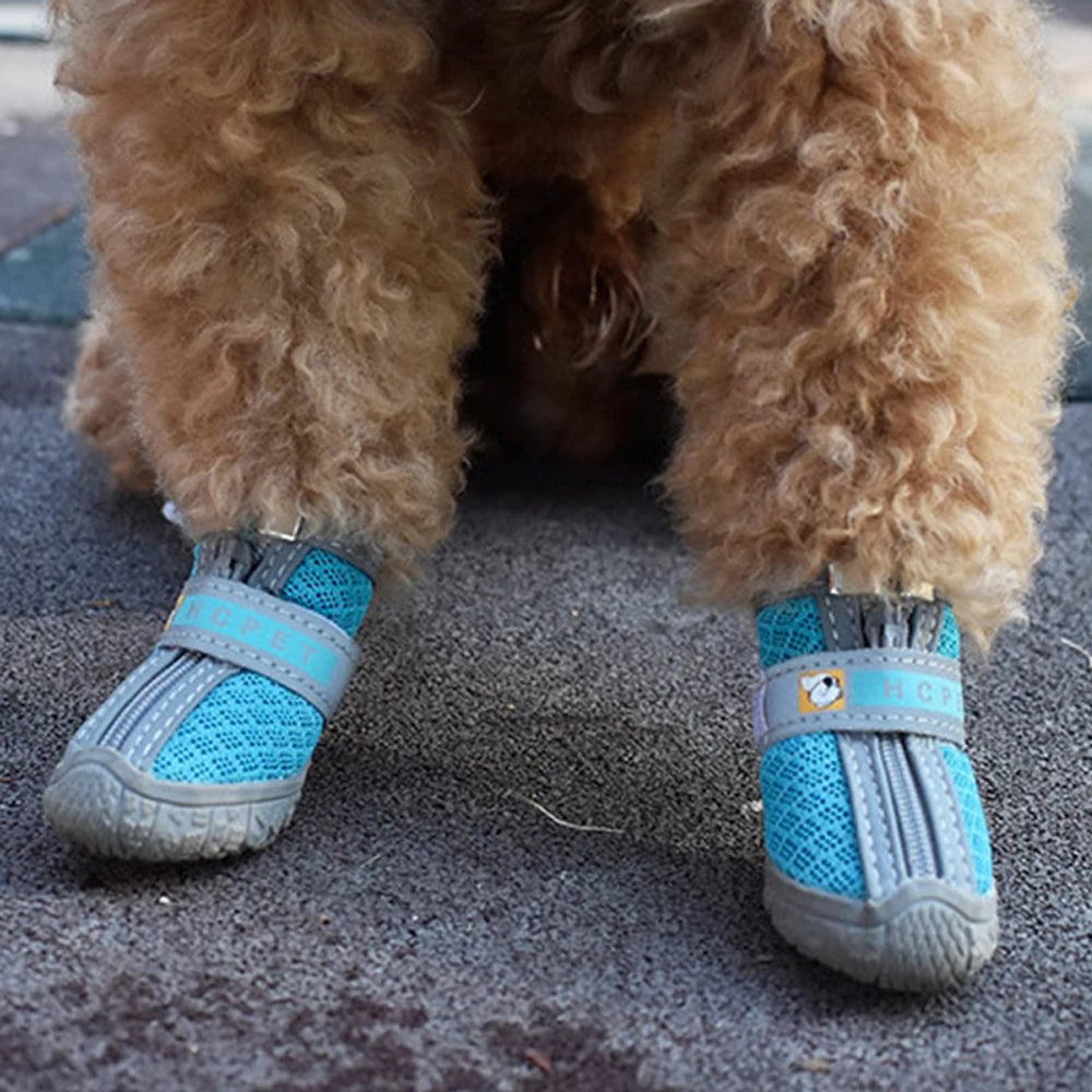 Waterproof Anti-Slip / Anti Burn Dog Boots – All Season Paw Protectors (4pcs)