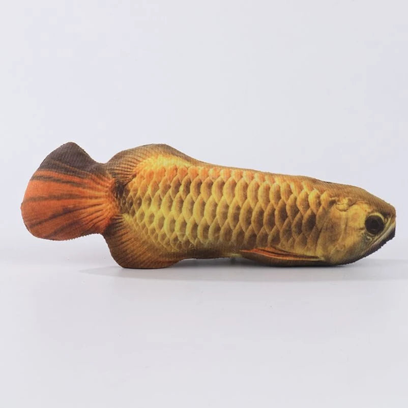 Realistic Fish Cat Toy – PP Cotton Plush Catnip-Style Chew & Tease Toy | 8 Designs