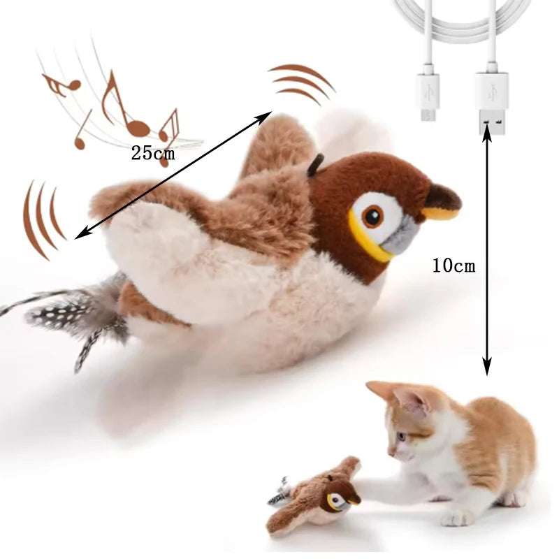 Flapping Bird Cat & Dog Toy – Touch Activated