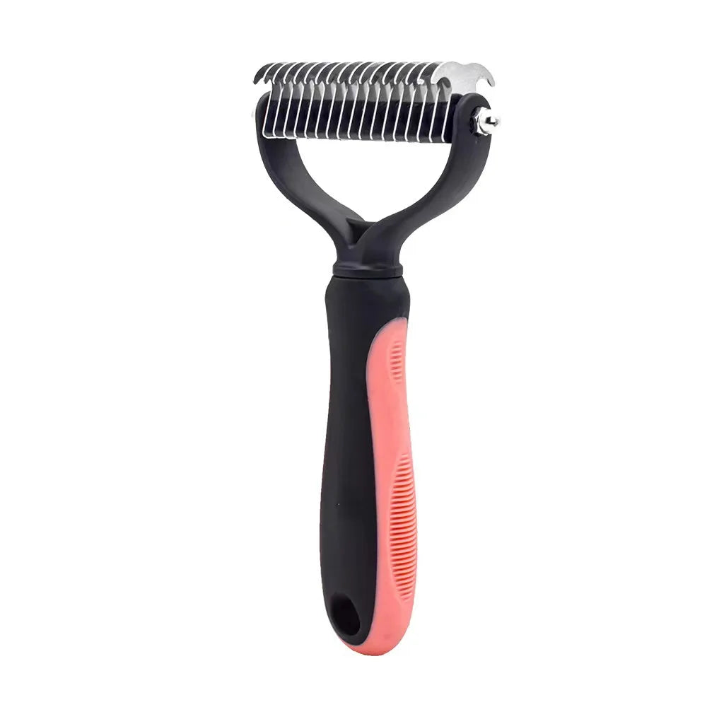 Professional Pet Deshedding Brush & Knot Cutter