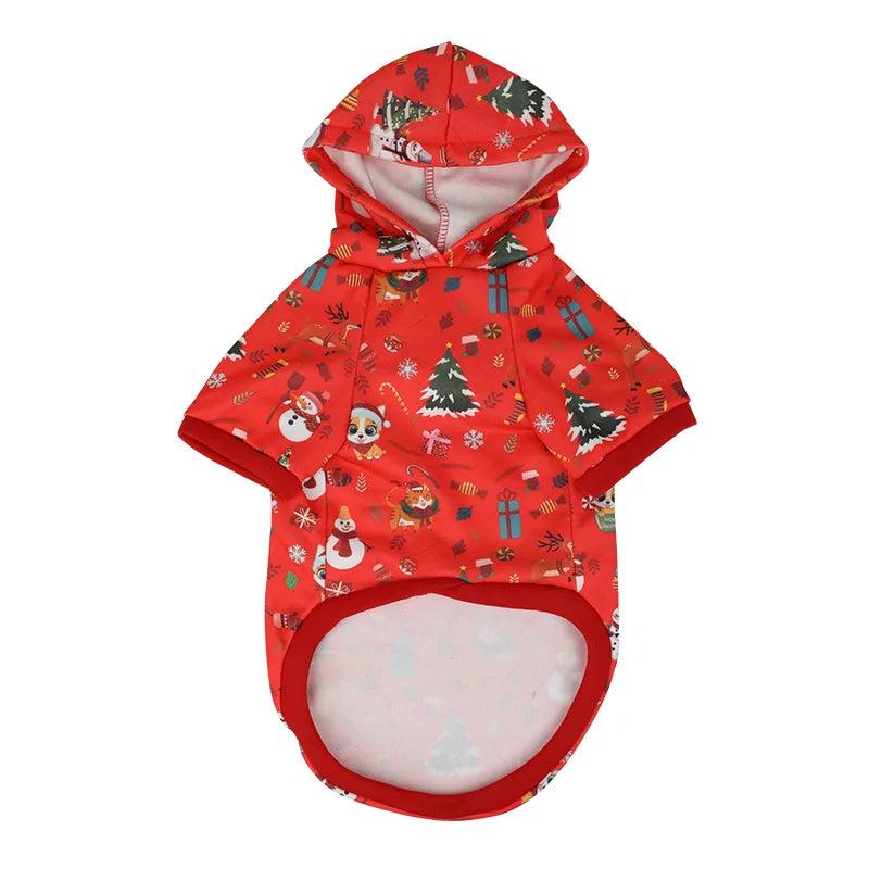 Christmas Dog Hoodie – Festive Holiday Jumper for Dogs | S–XXL