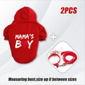 MAMA's Boy Dog Hoodie & Leash Set – 2pcs Matching Outfit