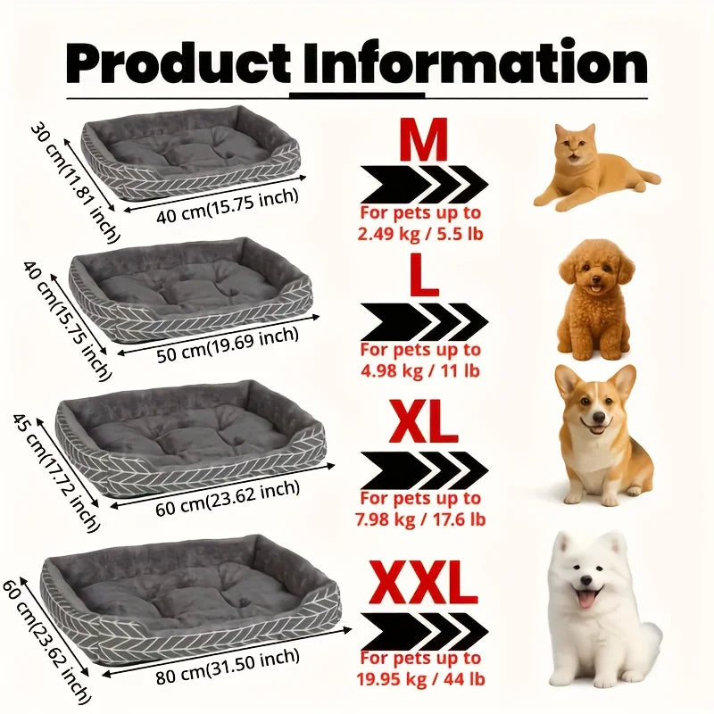 Ultra Soft Plush Round Dog Bed – Thick Cushioned Lounge for Dogs & Cats | M–XXL