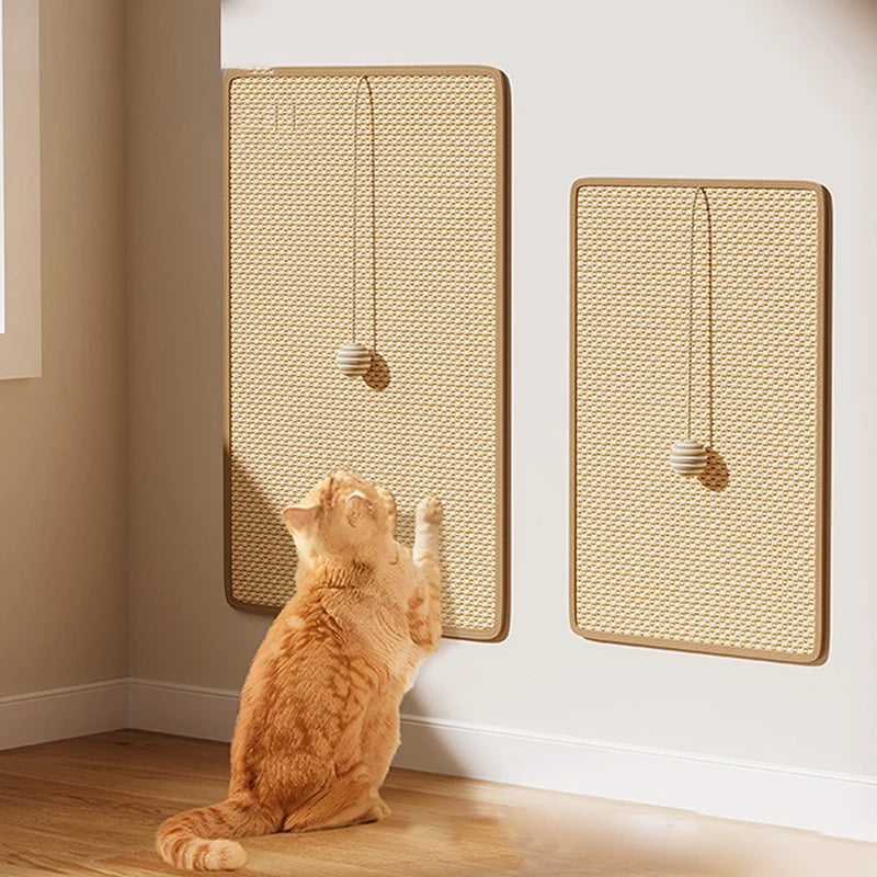 Natural Sisal Cat Scratch Pad – Wall Mountable Claw Grinding Board