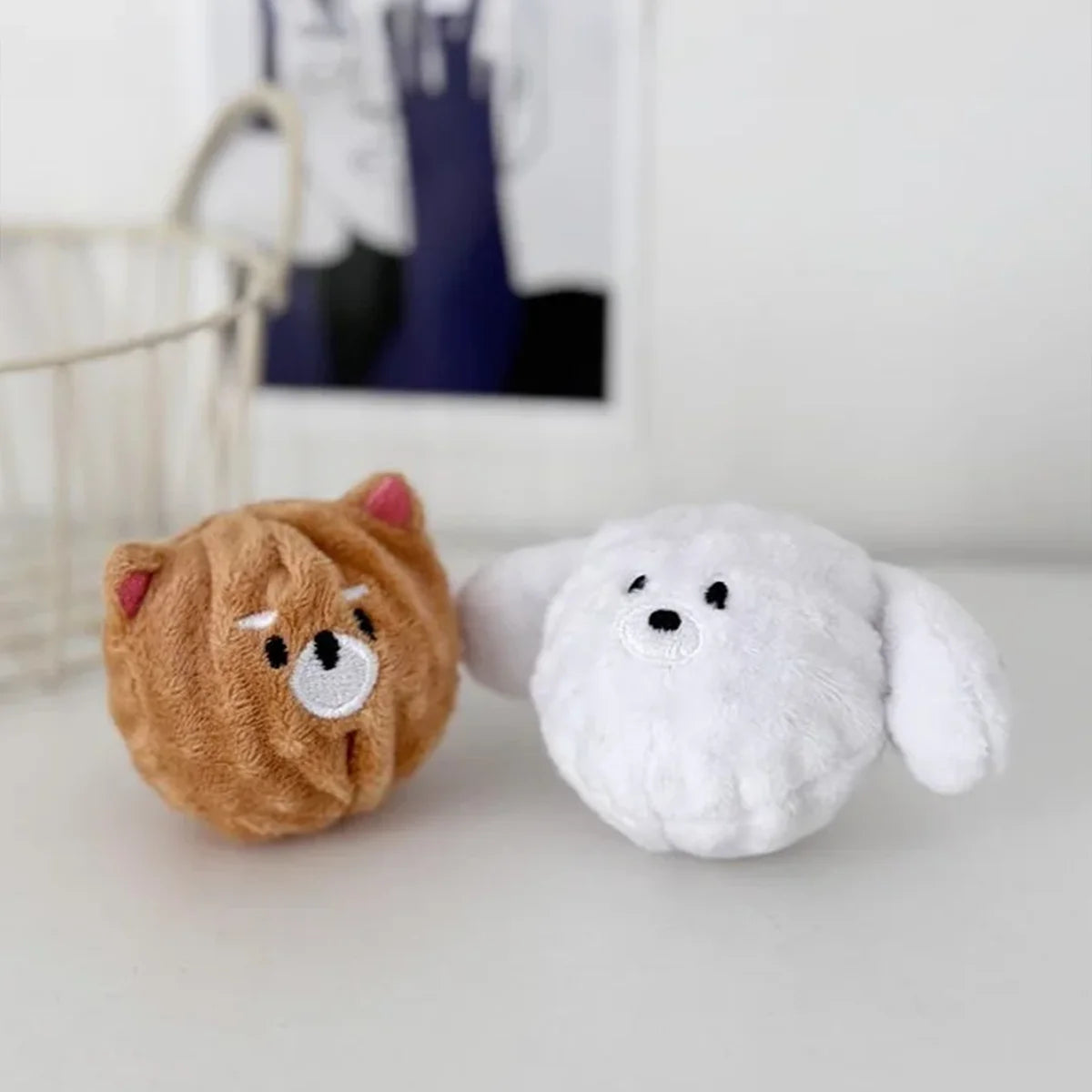 Squeaky Spiked Bouncing Ball Dog Toy – Teeth Cleaning for Small Dogs