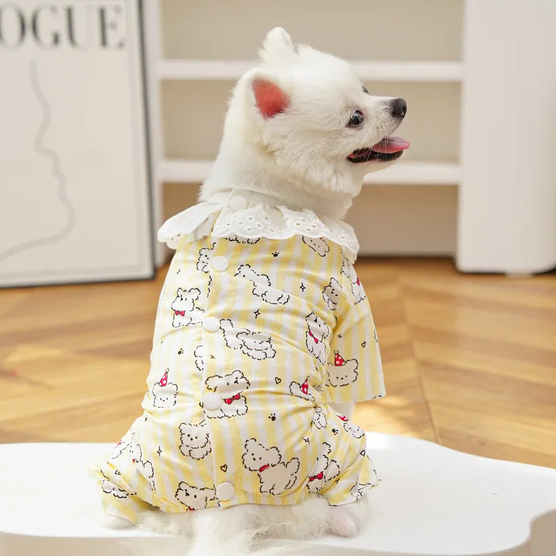 Cotton Dog Couple Pyjamas & Home Clothes – Spring & Autumn