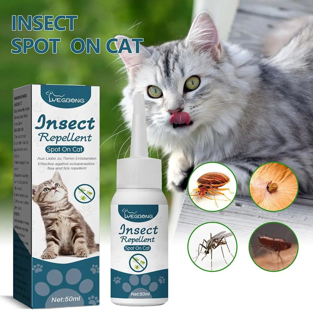 Pet Flea, Tick & Mite Treatment Drops 50ml