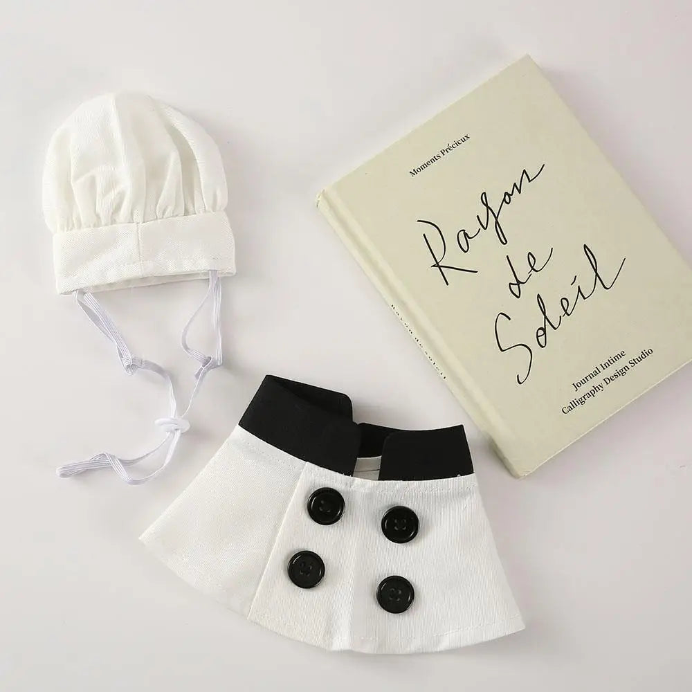 Dog Chef Hat & Scarf Costume Set – Festive Fancy Dress
