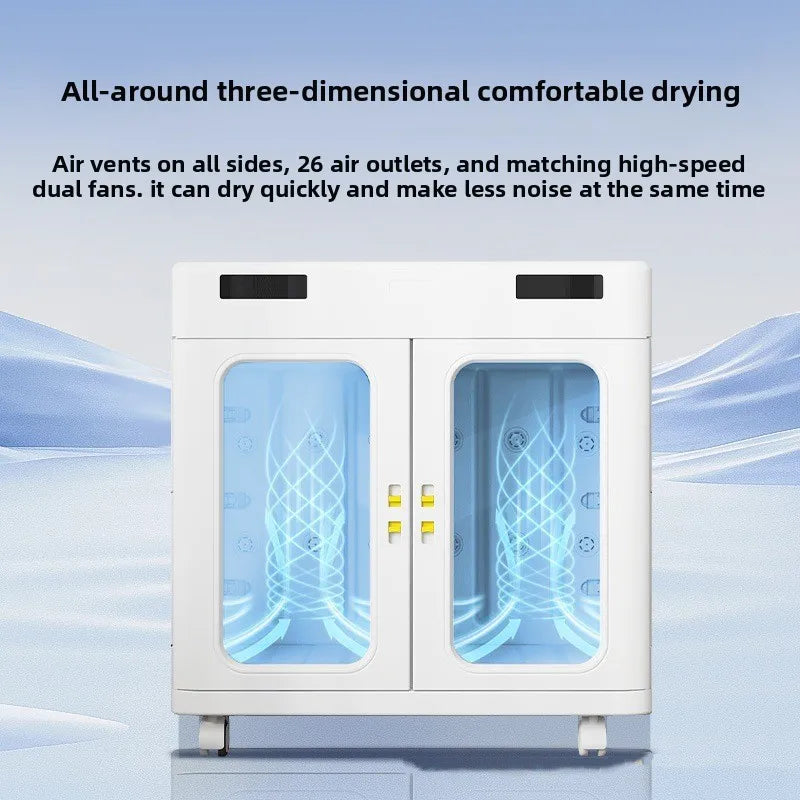 Pet Smart Drying Cabinet for Dogs Cats for Pet Grooming Salon Commercial Foldable Dryer with UV Sterilization Negative Ion
