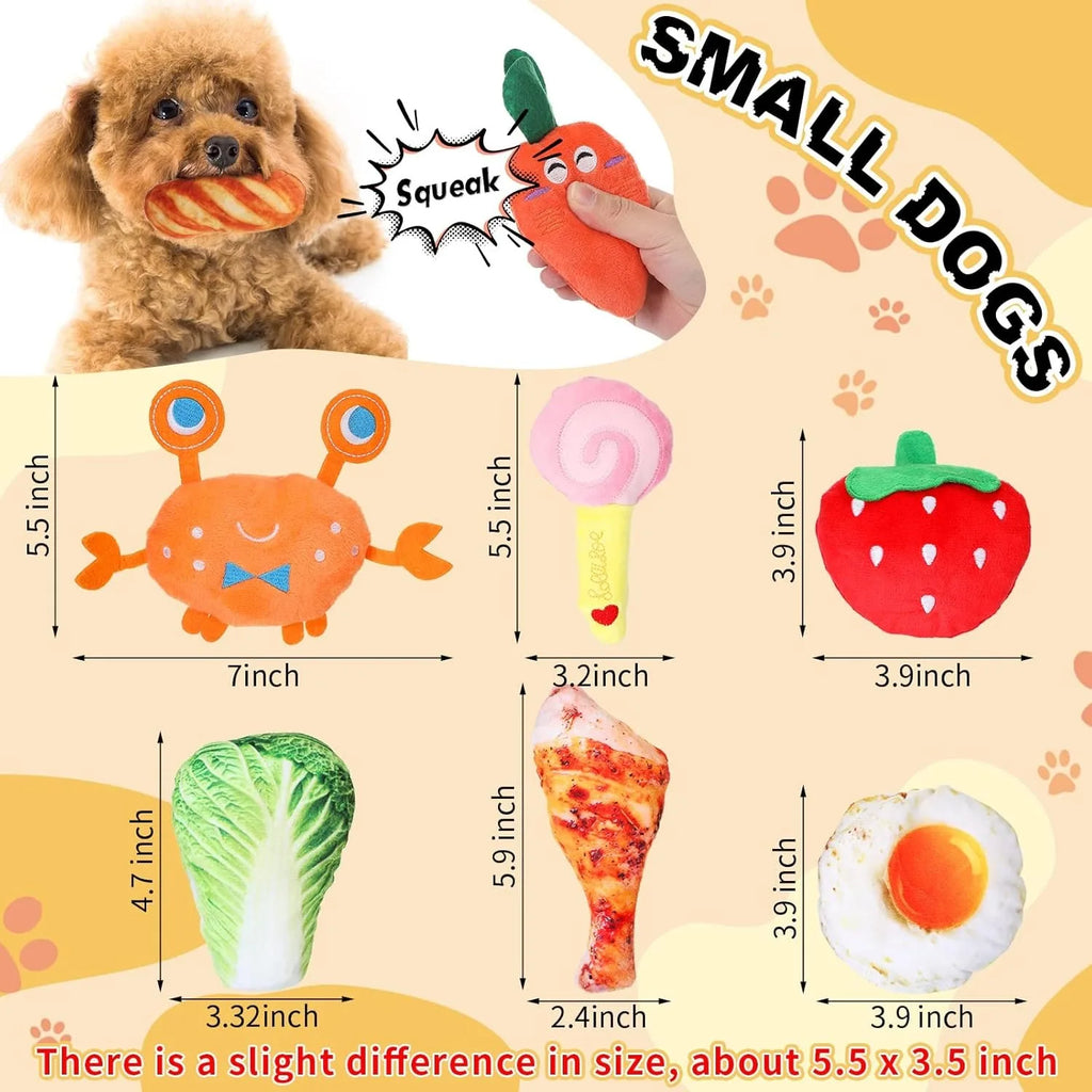 100-Piece Assorted Squeak Toy Bundle