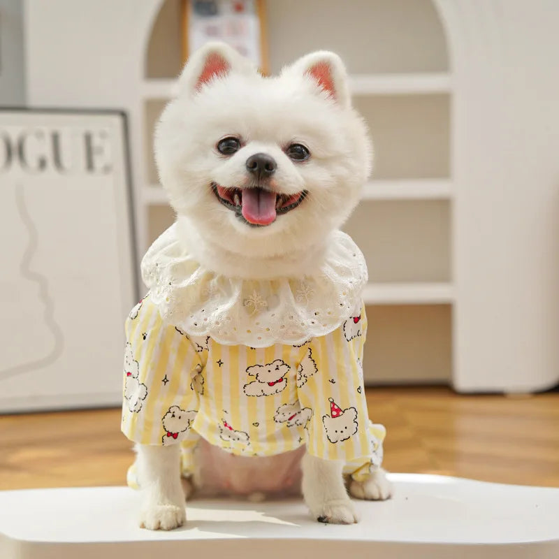 Cotton Dog Couple Pyjamas & Home Clothes – Spring & Autumn